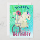 Gehandicapte Jongens Dragon Green Verjaardag Kaart (Voorkant)