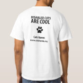 Gehandicapte katten zijn kool t-shirt (Achterkant)