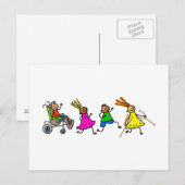 Gehandicapte Kinderen Briefkaart (Voorkant / Achterkant)
