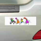 Gehandicapte Kinderen Bumpersticker (Op auto)