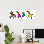 Gehandicapte Kinderen Poster (Thuiskantoor)