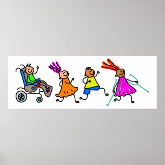 Gehandicapte Kinderen Poster