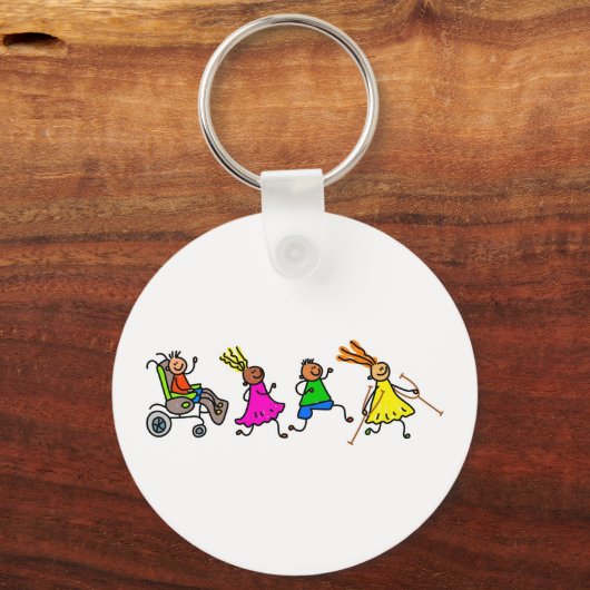 Gehandicapte Kinderen Sleutelhanger (Voorkant)