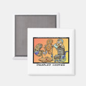 Gehandicapte Koekjes Funny Internet geeft T - shir Magneet (Voorkant / Achterkant)