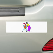 Gehandicapte meid bumpersticker (Op auto)