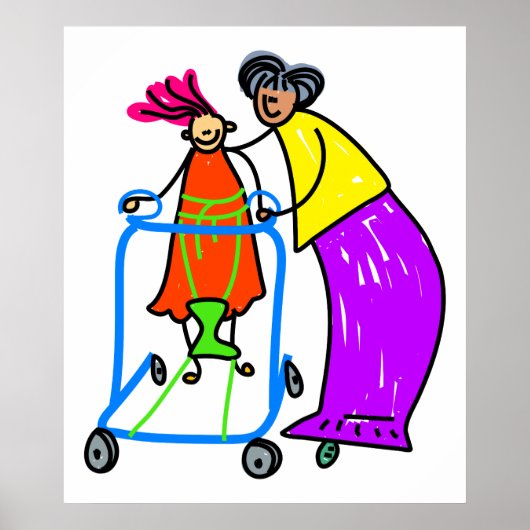 Gehandicapte meid poster (Voorkant)