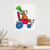 Gehandicapte meid poster (Keuken)