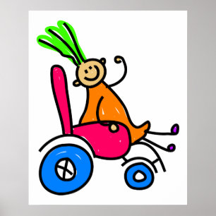 Gehandicapte meid poster