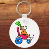 Gehandicapte meid sleutelhanger (Voorkant)