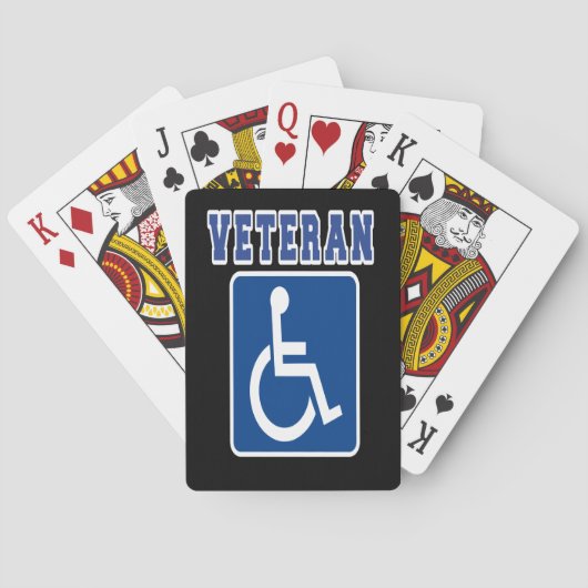 Gehandicapte Oorlogsveteraan Pokerkaarten (Achterkant)