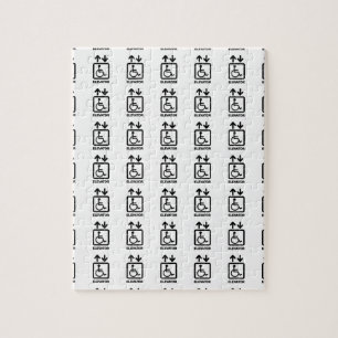 Gehandicapte personen - Verhoogingsteken Legpuzzel