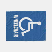 Gehandicapte rolstoel fleece deken (Voorkant (Horizontaal))