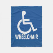 Gehandicapte rolstoel fleece deken (Voorkant)