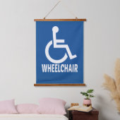 Gehandicapte rolstoel hangend wandkleed (Slaapkamer)