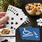 Gehandicapte rolstoel pokerkaarten (Insitu)