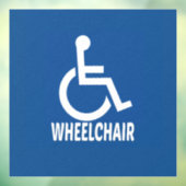 Gehandicapte rolstoel raamsticker (Vel 3)