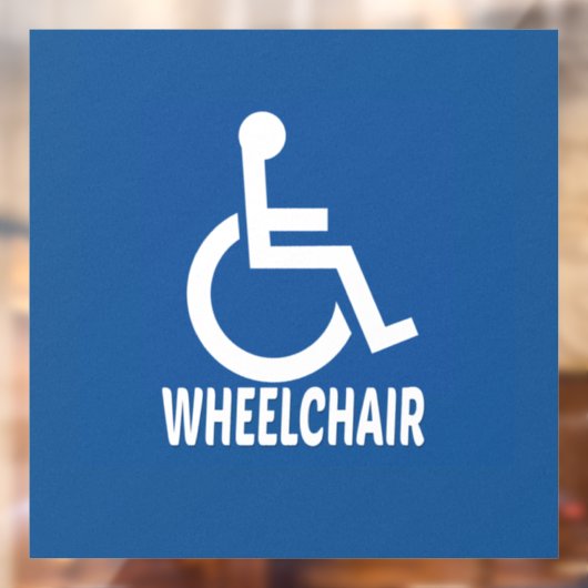 Gehandicapte rolstoel raamsticker (Vel 2)