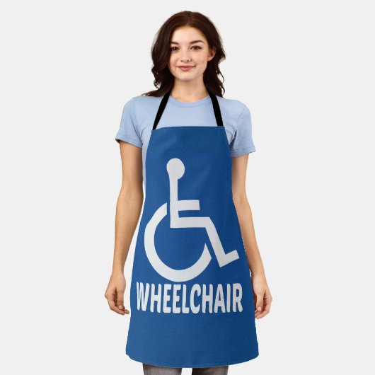 Gehandicapte rolstoel schort (Gedragen)