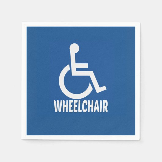 Gehandicapte rolstoel servet (Voorkant)