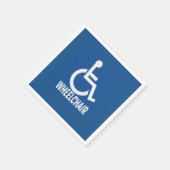 Gehandicapte rolstoel servet (Hoek)