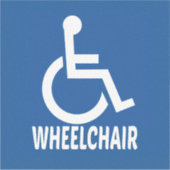 Gehandicapte rolstoel sticker (Voorkant)