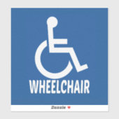 Gehandicapte rolstoel sticker (Vel)