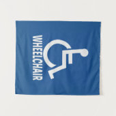 Gehandicapte rolstoel wandkleed (Voorkant (horizontaal))