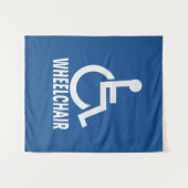 Gehandicapte rolstoel wandkleed (Voorkant (horizontaal))