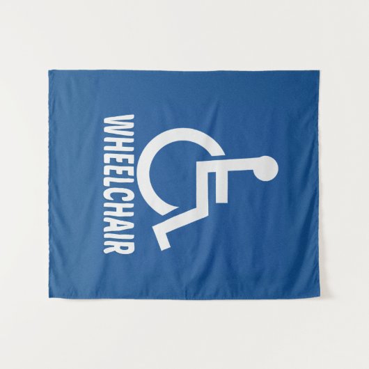 Gehandicapte rolstoel wandkleed (Voorkant (horizontaal))