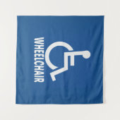 Gehandicapte rolstoel wandkleed (Voorkant (horizontaal))