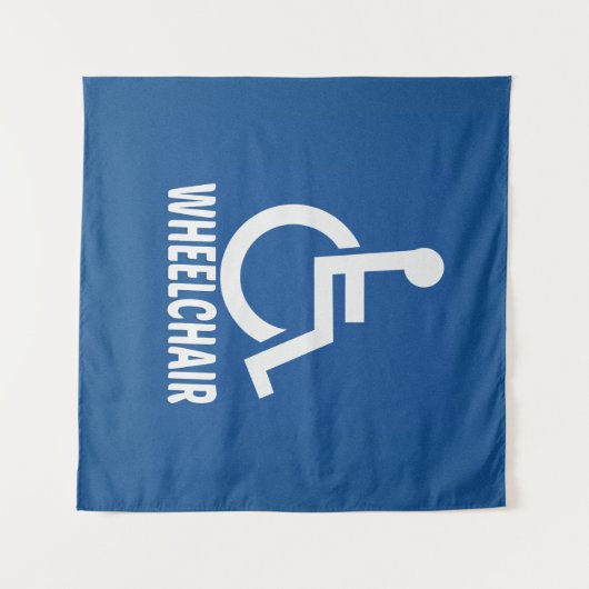 Gehandicapte rolstoel wandkleed (Voorkant (horizontaal))