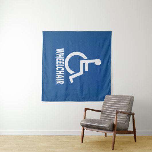 Gehandicapte rolstoel wandkleed (In Situ (horizontaal))