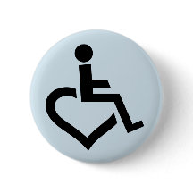 Gehandicapte rolstoelbadge