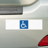 Gehandicapte straatnaam bumpersticker (Op auto)
