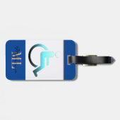 Gehandicapte symbolen en monogrammen/Bagagelabel b Bagagelabel (Achterkant horizontaal)