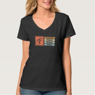 Gehandicapte tennisser rolstoeltennis t-shirt