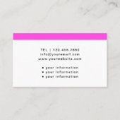 Gehandicapte thuiszorg Verpleegster Roze Stethosco Visitekaartje (Achterkant)