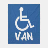 Gehandicapte Van Fleece Deken (Voorkant)