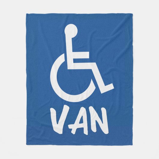 Gehandicapte Van Fleece Deken (Voorkant)