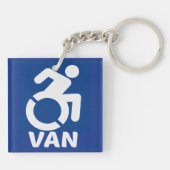 Gehandicapte Van Modern Sleutelhanger (Achterkant)