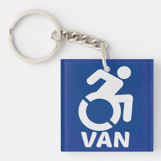 Gehandicapte Van Modern Sleutelhanger (voorkant)