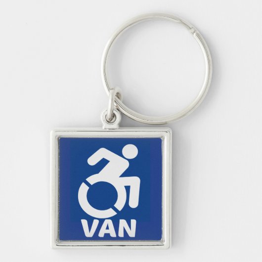 Gehandicapte Van Modern Sleutelhanger (Voorkant)
