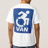 Gehandicapte Van Modern T-shirt (Achterkant)