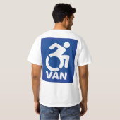 Gehandicapte Van Modern T-shirt (Achterkant volledig)