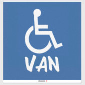 Gehandicapte Van Sticker (Vel)