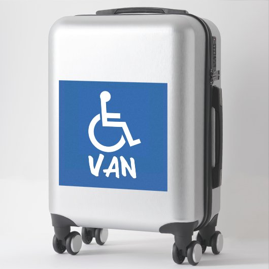 Gehandicapte Van Sticker (Koffer)