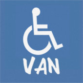 Gehandicapte Van Sticker (Voorkant)