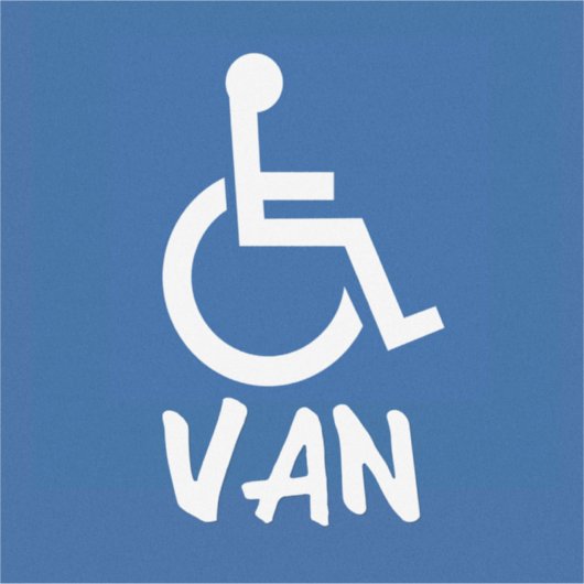 Gehandicapte Van Sticker (Voorkant)