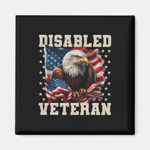 Gehandicapte Veteraan Amerikaanse Vlag Militaire S Magneet