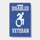 Gehandicapte veteraan badge (Achterkant)